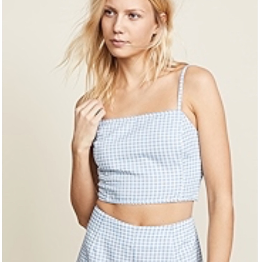 Mink Pink Gingham Crop Top